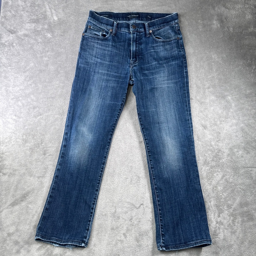 Lucky Brand 361 Straight Jeans Men 30x30 Blue Faded Denim Pants